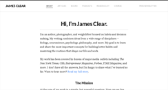 Desktop Screenshot of jamesclear.com