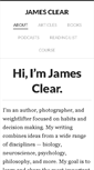 Mobile Screenshot of jamesclear.com