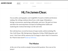 Tablet Screenshot of jamesclear.com